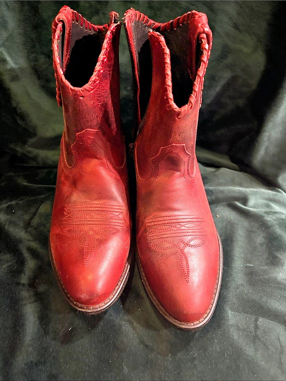 Shyanne Leather Western Boots Red US 7.5 B